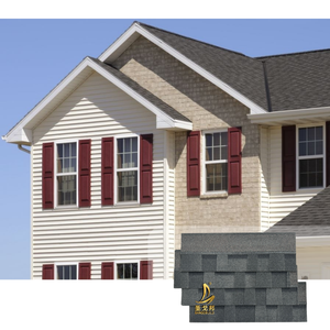 Hojas de Casa económicas para materiales de construcción Construcción Fuerte resistencia al viento Gris Azul Blanco Color Asfalto Tejas para techos - Product Image 1