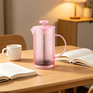 <span class=keywords><strong>Cafetière</strong></span> à piston manuelle créative personnalisée <span class=keywords><strong>avec</strong></span> couvercle en bambou et <span class=keywords><strong>filtre</strong></span> en acier inoxydable 304, <span class=keywords><strong>cafetière</strong></span> en verre - Product Image 4