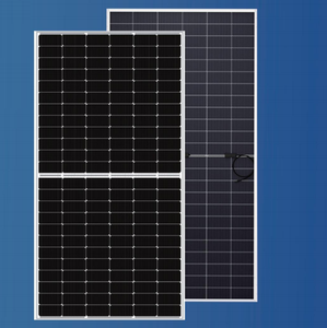 Panneaux solaires monocristallins à demi-cellules, double vitrage, bifaciaux, 400W-600W, efficacité 21,3%, garantie 10 ans, usage domestique et commercial - Product Image 1