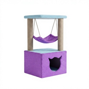 Amistar CatJoy Classic Eco Jute 3-Level <b>Cat</b> Tree Durable & Safe Carton Packed Playground <b>for</b> All Size <b>Cats</b> - Product Image 1