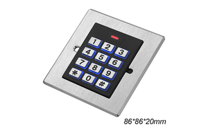 Pembaca kartu logam 125khz, kunci pintu Keypad mandiri, sistem kontrol akses Rfid tahan air, pembaca kontrol akses Keypad Nfc - Product Image 6