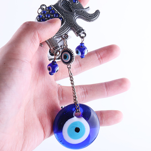 Colgante de pared con elefantes, Ojo Azul turco de <span class=keywords><strong>11</strong></span>,2 pulgadas, decoración <span class=keywords><strong>del</strong></span> hogar, gran oferta - Product Image 4