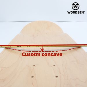 Professionale 7 Strati di Acero Grado Superiore Skate Board Ponti In Bianco di Skateboard Deck - Product Image 3