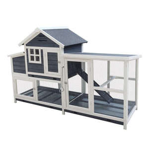 Büyük açık ahşap tavşan tavuk kümesi ile Spire şekilli yuva fantezi galvaniz tavuk kafesi döşeme tavuklar yeni durum ile - Product Image 1