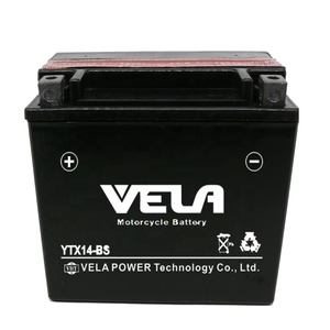Batería de Motocicleta VELA <span class=keywords><strong>YTX14</strong></span> 12V 12AH AGM Nueva de Plomo Puro de Alta Calidad para Reemplazo/Reparación para Motos, Scooters y Motos Acuáticas - Product Image 1