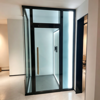 Ascenseur en verre pour villa, ascenseur compact sur mesure directement de l'usine pour duplex et grenier