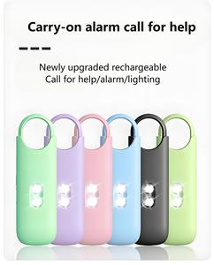 GCS Lights <span class=keywords><strong>Alarme</strong></span> d'autodéfense 130db Bouton Sos antivol Protection d'urgence <span class=keywords><strong>Alarme</strong></span> de sécurité personnelle Porte-clés pour femme - Product Image 3