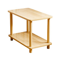 Petite table basse minimaliste moderne en bois avec étagère de rangement pour salon, chambre, petits appartements, unités de location, meubles de maison