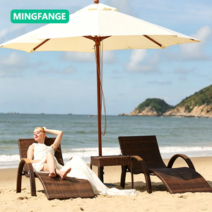 Chaise longue d'extérieur en teck imperméable pour villa, cour, piscine, hôtel, maison d'hôtes, chaise de plage en bois massif - Product Image 1