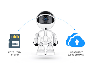 1080P WIFI HD tự động theo dõi Robot CCTV Mini <span class=keywords><strong>Camera</strong></span> góc rộng Cảm biến CMOS lưu trữ đám mây an ninh tầm nhìn ban đêm-dữ liệu thẻ SD - Product Image 5