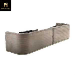 Sofá de pan de terciopelo de tela de lujo contemporáneo italiano, sofá de cuero, sofá con botones para sala de estar, sofás para sala de estar - Product Image 6