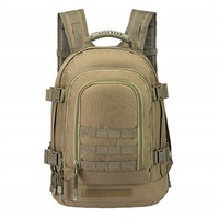 Sac à dos tactique 25L grande capacité, imperméable, fermeture éclair, polyester, camouflage, double épaule, sac à dos de sport de plein air