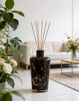 Diffuseur d'arômes en verre soufflé à la main, écologique et personnalisé, avec grande capacité, design moucheté pour huiles essentielles