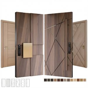 Puerta Pivotante de Entrada de Madera Sólida de Lujo Estilo Americano con Cerradura Multipunto Antirrobo para Sala de Estar y Entrada Principal - Product Image 4