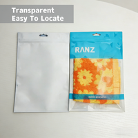 Sacs à vêtements en plastique transparent en gros - Sacs à vêtements en PE PVC de haute qualité avec logo personnalisé et fermeture éclair