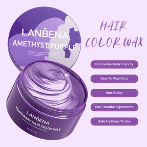 LANBENA - Tinte Temporal para el Cabello al por Mayor, Cera para Peinar para Hombres, Color Morado Amatista - Product Image 6