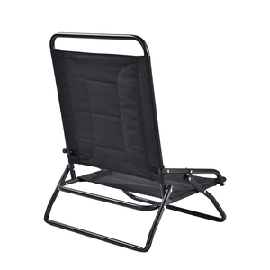Silla de Playa Plegable de Metal Negra Portátil Kejie, Diseño Moderno para Exteriores, Muebles de Jardín - Product Image 4