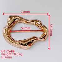 Broche Tri-Glide Personnalisée avec Logo pour Boucle, Alliage de Zinc Durable pour Sacs, Chaussures, Vêtements - Accessoire Imprimé de Style Occidental