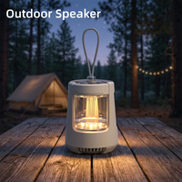 Nouvelle mini enceinte d'extérieur 5W QD09 avec lumières LED étanches IPX5, son large spectre et batterie pour l'extérieur et les fêtes