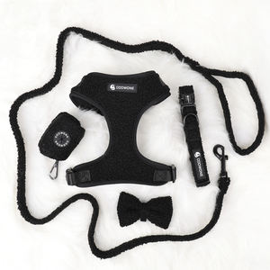 Collares de lujo para perros Teddy <span class=keywords><strong>Sherpa</strong></span> Arnés para perros Conjuntos de diseñador personalizado para perros <span class=keywords><strong>Collar</strong></span> y correa Dispensador de bolsas para caca - Product Image 1