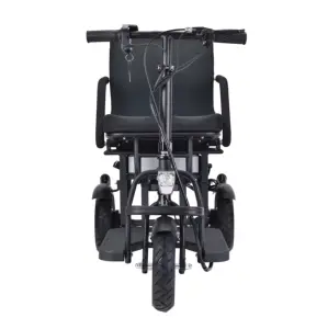 Scooter de mobilité pliable à 3 roues pour adultes et seniors Scooter stable longue portée dispositif d'entraînement électrique pliable