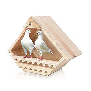 Casas para Pássaros de Cedro Personalizadas, Fabricante OEM, Caixa de Ninho para Pombos e Plataforma de Descanso para Pombos para Uso Externo, Atacado - Product Image 1