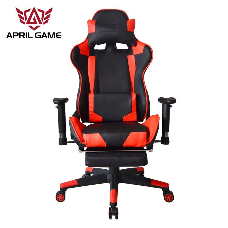 2020 modern Design computer pc racing style comfortable PU leather office running game chair with footrest