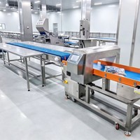 Détecteur de métaux alimentaire numérique automatique DSP, haute sensibilité, contrôle tactile intelligent, étanche, Ethernet, capteur en acier inoxydable
