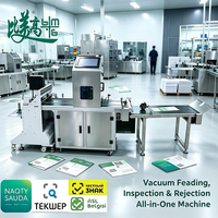 CCD Hochpräzise Etikettenqualitätsprüfmaschine mit Integriertem Automatischen Separator und Ablehnungssystem für Verpackungslinien