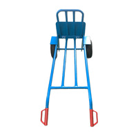 Chariot à main pliable à deux roues avec plateforme métallique à grande capacité pour usage industriel et personnalisation OEM