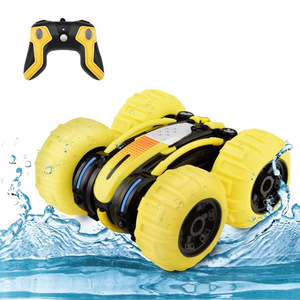 2.4G 4WD controllo Radio elettrico anfibio auto di terra di acqua giocattoli di plastica per ragazzi rotolamento su due lati <span class=keywords><strong>R</strong></span> C acrobazia RC esperto di Tumbler - Product Image 2