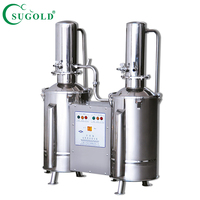 Double distillateur d'eau électrique en acier inoxydable pour laboratoire médical