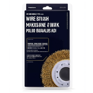 แปรงลวดพร้อมด้ามจับ 40x10 มม. แผ่นขัดเหล็กสำหรับทำความสะอาดโลหะ - Product Image 2