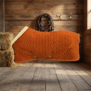 Manta de Invierno de Lujo para Caballos, Impermeable, de Terciopelo, Forrada con Sherpa, Acolchada, con Herrajes de Acero Inoxidable, para Carreras de Obstáculos - Product Image 3