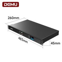Unité de distribution d'alimentation (PDU) 1U 19 pouces ATS, multiprise de rack, 8 prises, 6 C13, 2 C19, double entrée 16A 4000W, redondante, OEM
