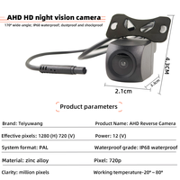 Kamera Mundur AHD 1080P Android Layar Besar Tahan Air Kamera Belakang Kendaraan Streaming Mirror