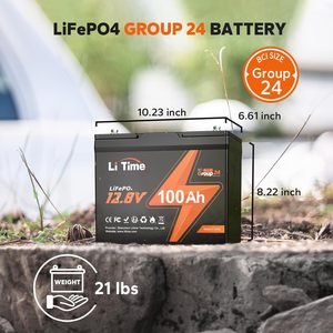 LiTime <b>Deep</b> <b>Cycle</b> Lithium Ion <b>Batteries</b> Pack <b>Battery</b> <b>12v</b> 100Ah Phosphate <b>Battery</b> for Boat 24 - Product Image 2