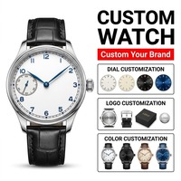 OEM ODM Benutzerdefiniertes Logo Herren Automatische Mechanische Uhr Weißes Zifferblatt Lederarmband Silbernes Gehäuse Hersteller Großhandel Lieferant