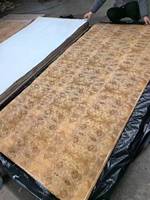 Placage en bois exotique naturel de feuilles de placage de ronce de noix pour les meubles de luxe