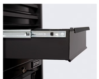 Haute qualité 26 pouces 4 tiroirs Durable Roller Tool Box Cabinet Noir