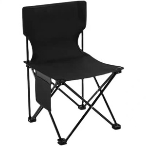 Camping Chair <b>Outdoor</b> Folding Lightweight Portable <b>Stool</b> With Backrest For Garden Fishing Art Sketching Use - Product Image 1