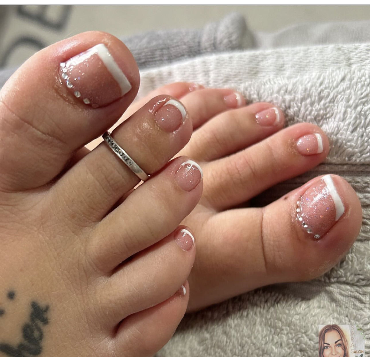 120pcs BoxToe Nail Tips Short French Tip Toenail Press on Nude Pink Soft Gel Toe Nail Tips Soak Off Press on Toenails