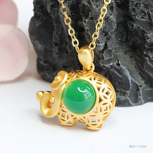 Collar de Ágata China Nueva con Colgante de Calcedonia Verde Ximang <span class=keywords><strong>Fuxiang</strong></span> 2026 para Mujer, Venta al por Mayor de Fábrica, Generación S3112506 - Product Image 3