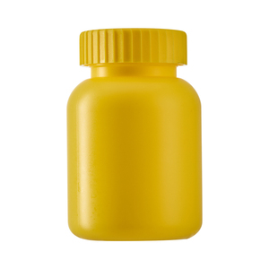 Frasco de pastillas de plástico vacío con logotipo personalizado con tapón de rosca disponible en diferentes colores disponibles - Product Image 3