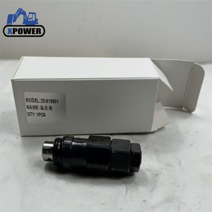 Nueva Válvula Principal de Alivio XPower Negra 25618901 25/929310 25/222659 25/618902 para Excavadora de Orugas JC3CX - Product Image 1