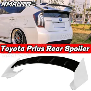 RMAUTO karbon Fiber ROWEN stil bagaj Spoiler kanat dudak vücut kiti Toyota Prius için ZVW30 2003-2012 arka kanat araba aksesuarları