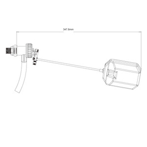 Compas filtre écran acier inoxydable tige en laiton disponible vanne de remplissage latérale avec flotteur d'eau PP polyform - Product Image 3