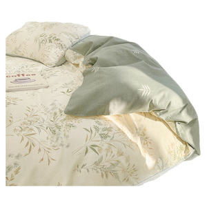 Nouvel ensemble <span class=keywords><strong>de</strong></span> literie quatre pièces en pur coton style pastoral 2026 ; <span class=keywords><strong>Housse</strong></span> <span class=keywords><strong>de</strong></span> <span class=keywords><strong>couette</strong></span> et drap-<span class=keywords><strong>housse</strong></span> pour dortoir - Product Image 5
