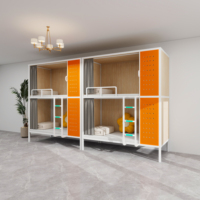 Lit capsule moderne pour adultes, cadre en métal, lits superposés doubles pour dortoirs et auberges de jeunesse