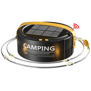 Guirnaldas de Luces LED para Exteriores, Linterna de Camping Solar Recargable, Iluminación para Tiendas de Campaña con Diseño de Tira Retráctil Giratoria - Product Image 2
